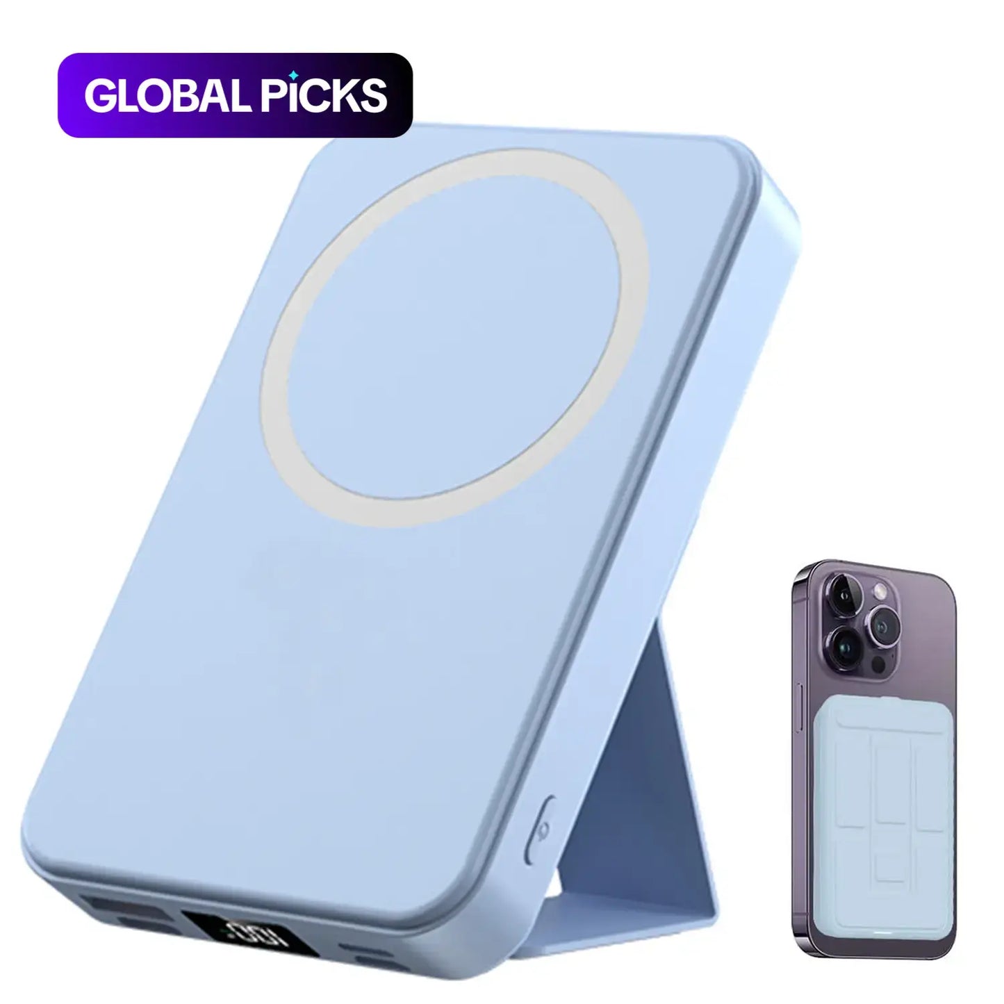 Magnetic Portable Wireless Fast Charger - 10000mAh Smart Power Bank with 22.5W PD Quick Charge and LED Display, Compatible with iPhone Series