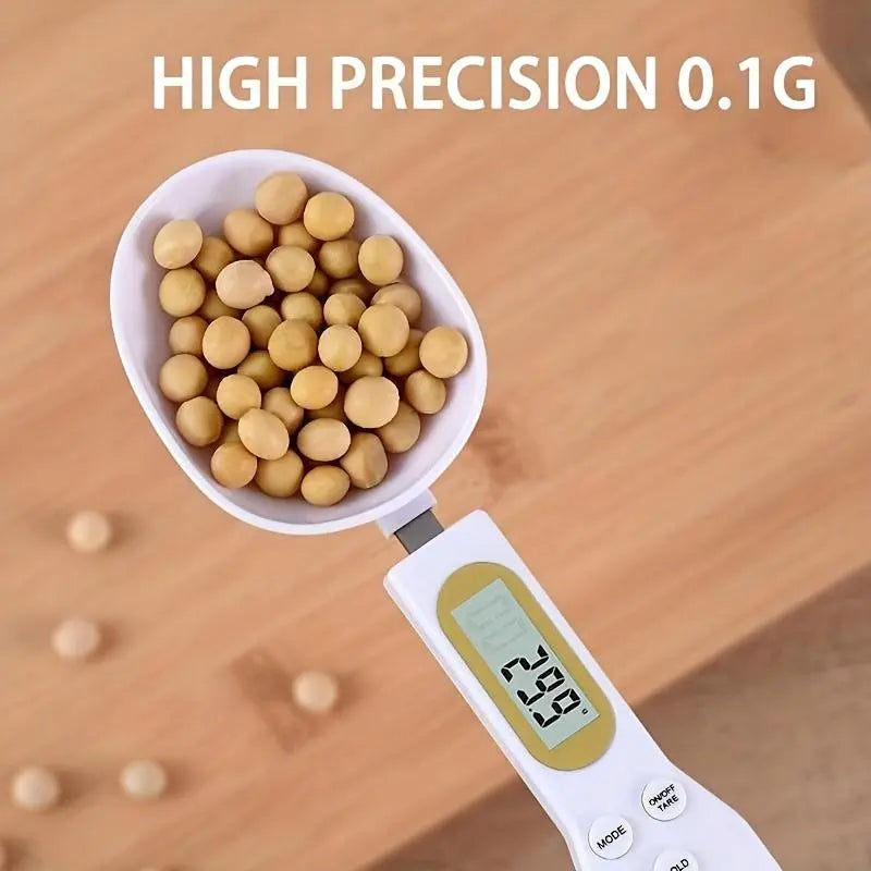 High-Precision Electronic Measuring Spoon and Scale with Digital Display for Cooking and Baking