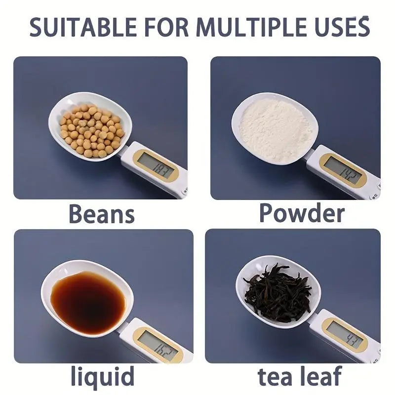 High-Precision Electronic Measuring Spoon and Scale with Digital Display for Cooking and Baking