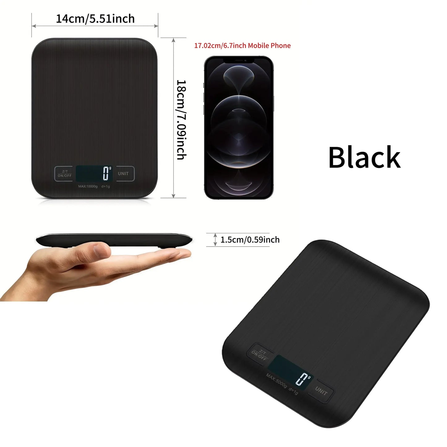 High-Precision Electronic Measuring Spoon and Scale with Digital Display for Cooking and Baking