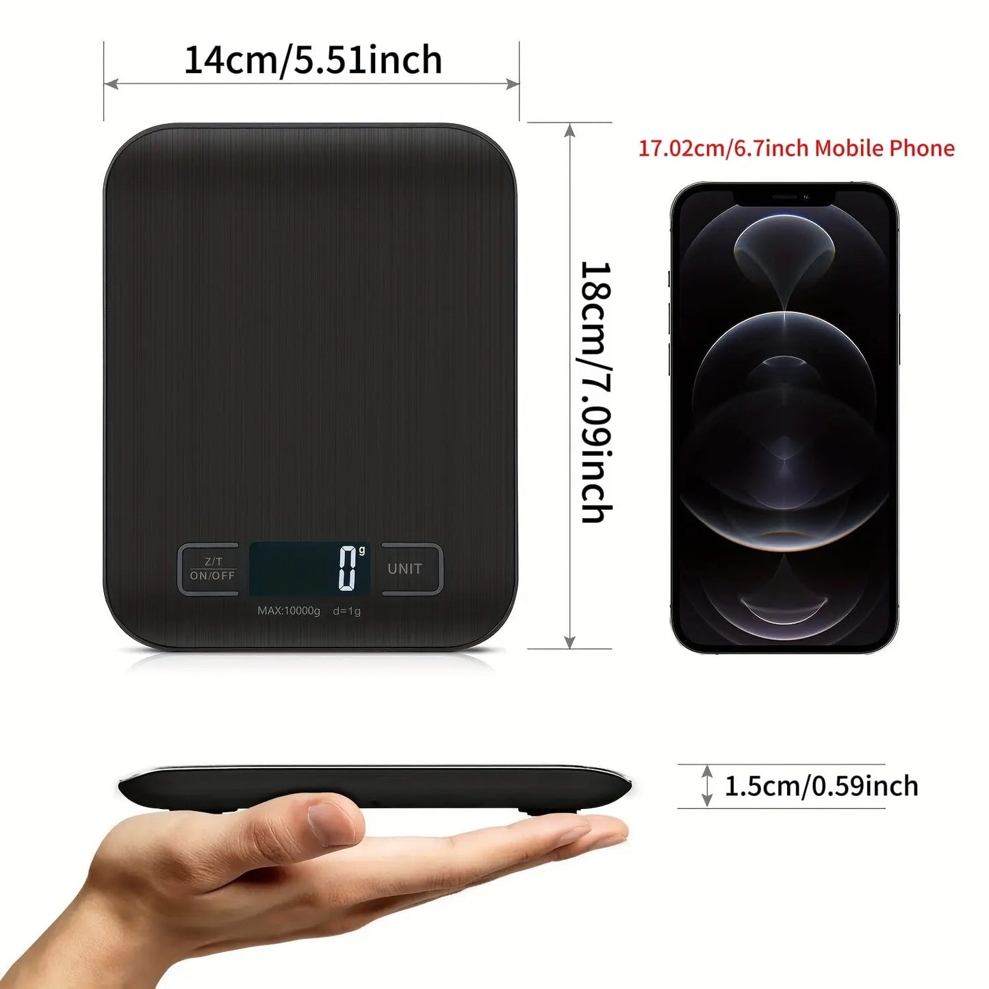 High-Precision Electronic Measuring Spoon and Scale with Digital Display for Cooking and Baking