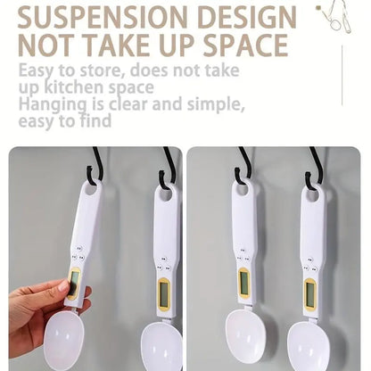 High-Precision Electronic Measuring Spoon and Scale with Digital Display for Cooking and Baking
