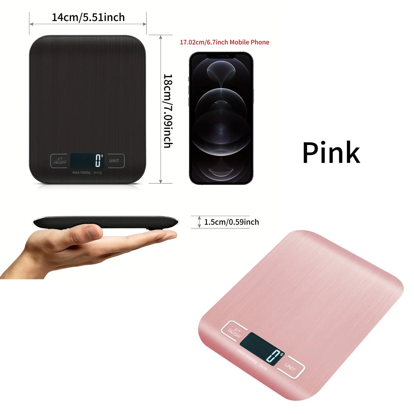 High-Precision Electronic Measuring Spoon and Scale with Digital Display for Cooking and Baking