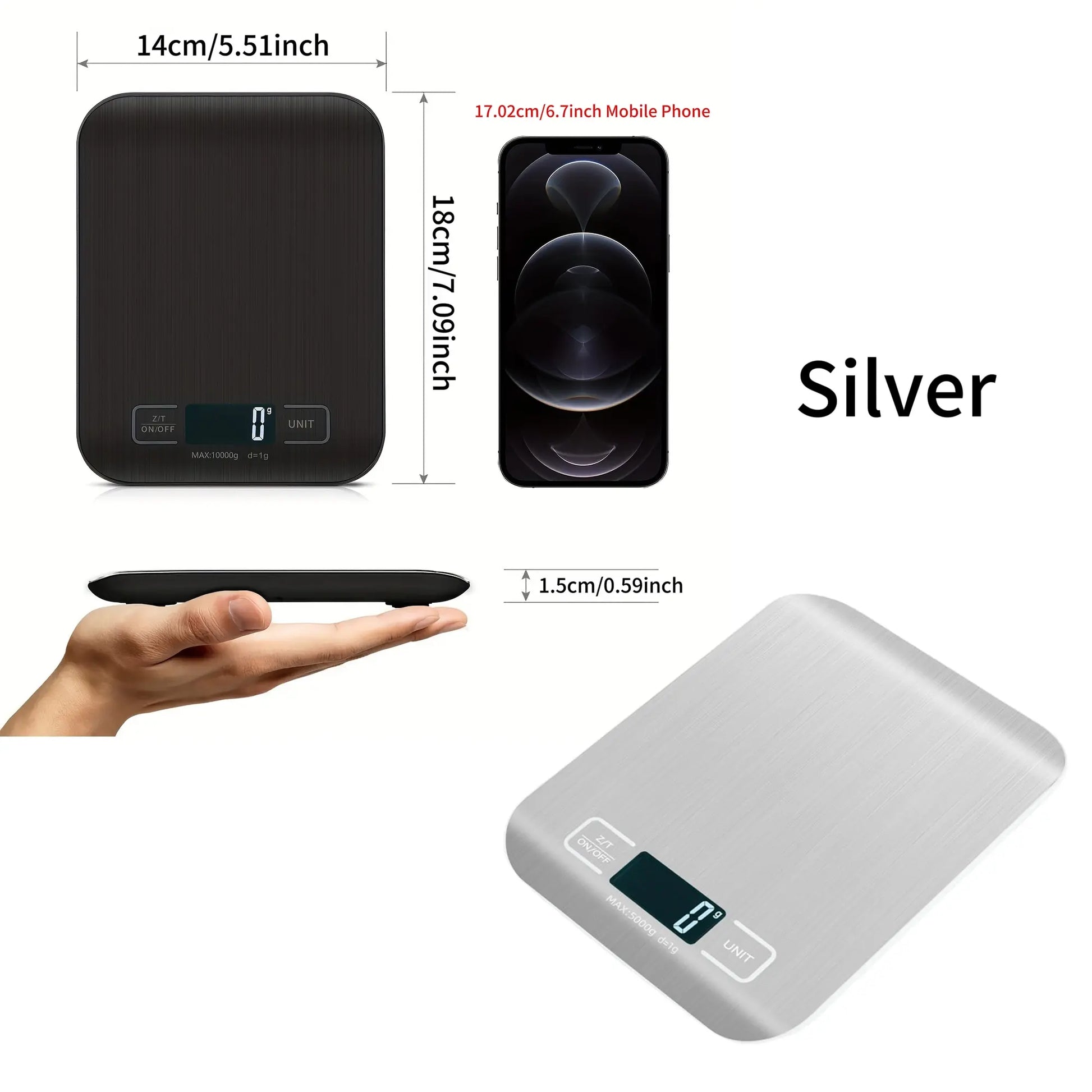 High-Precision Electronic Measuring Spoon and Scale with Digital Display for Cooking and Baking