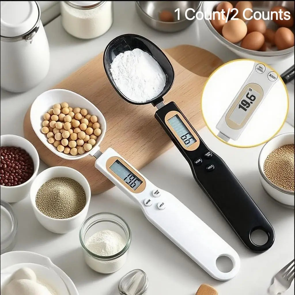 High-Precision Electronic Measuring Spoon and Scale with Digital Display for Cooking and Baking